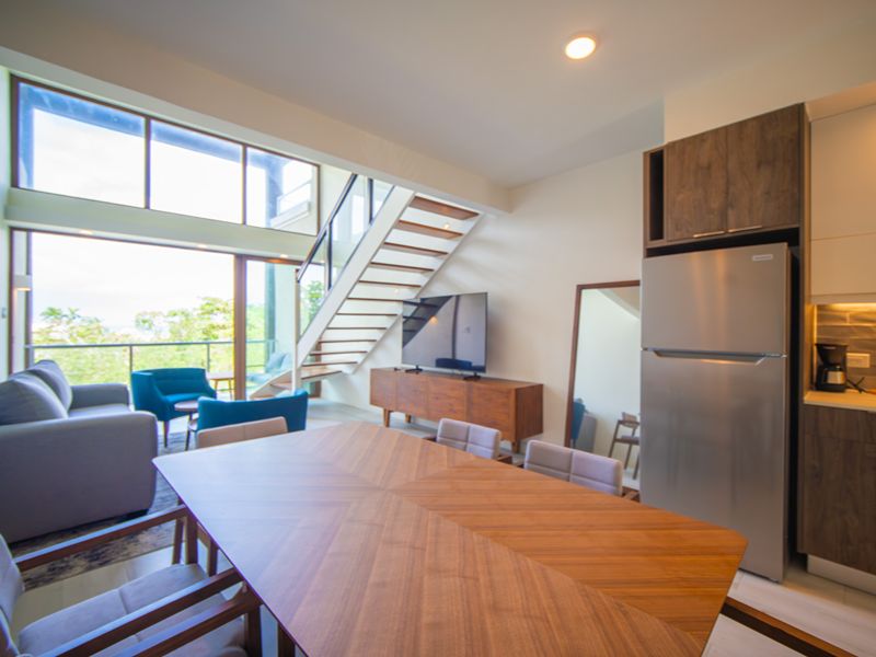 Bessa river loft with indoor living space